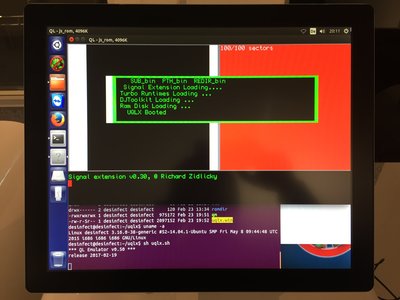 uQLx 2017 works great on ubuntu 14.04 LTS 32-bit on a Core i5-6200U based system.