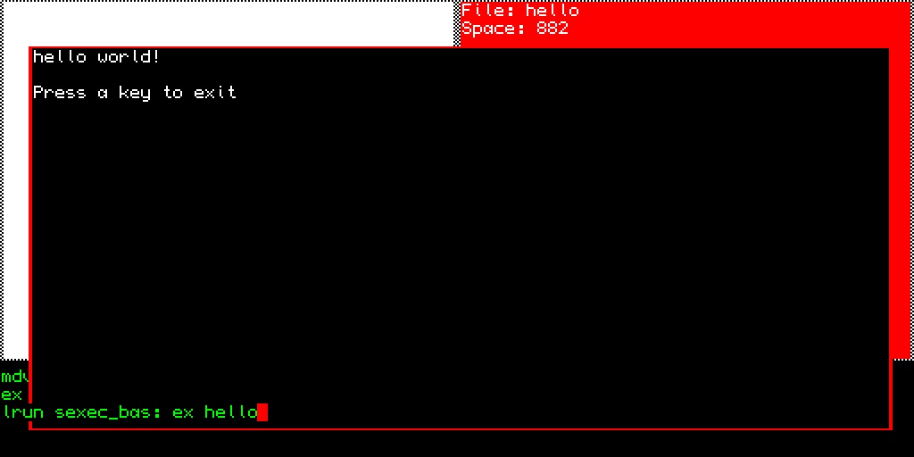 hello executable
