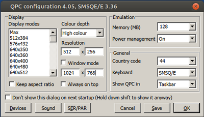 QPC2 QL Mode Setup