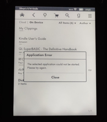 Jan Jones book Kindle error