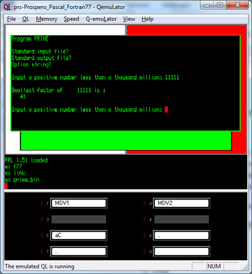 Prospero Pro Fortran-77 works